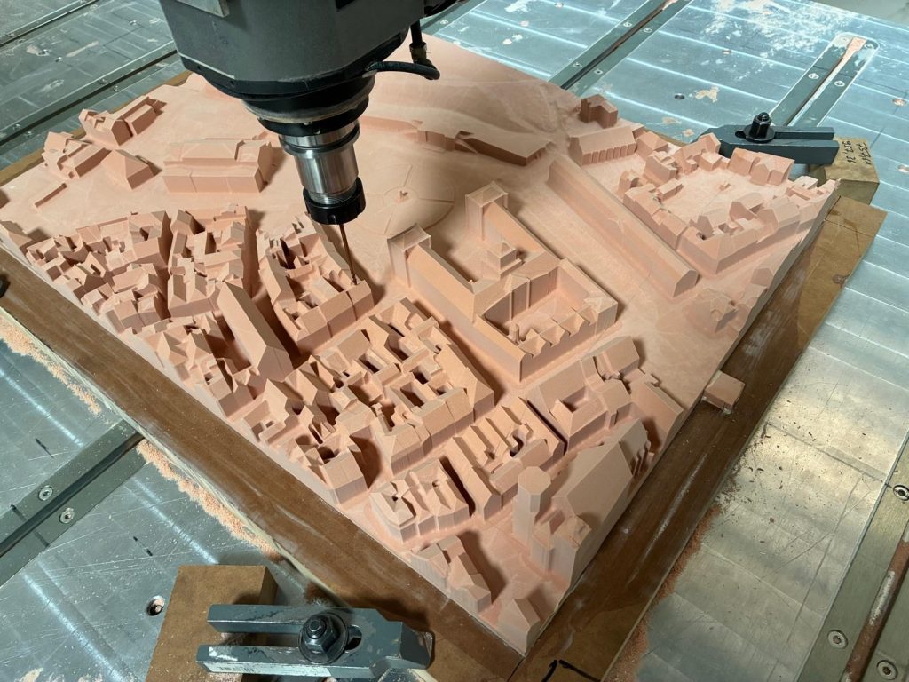 CNC milling architectural model making - milled architectural model image 2