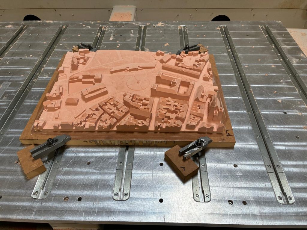 CNC milling architectural model making - milled architectural model image 3