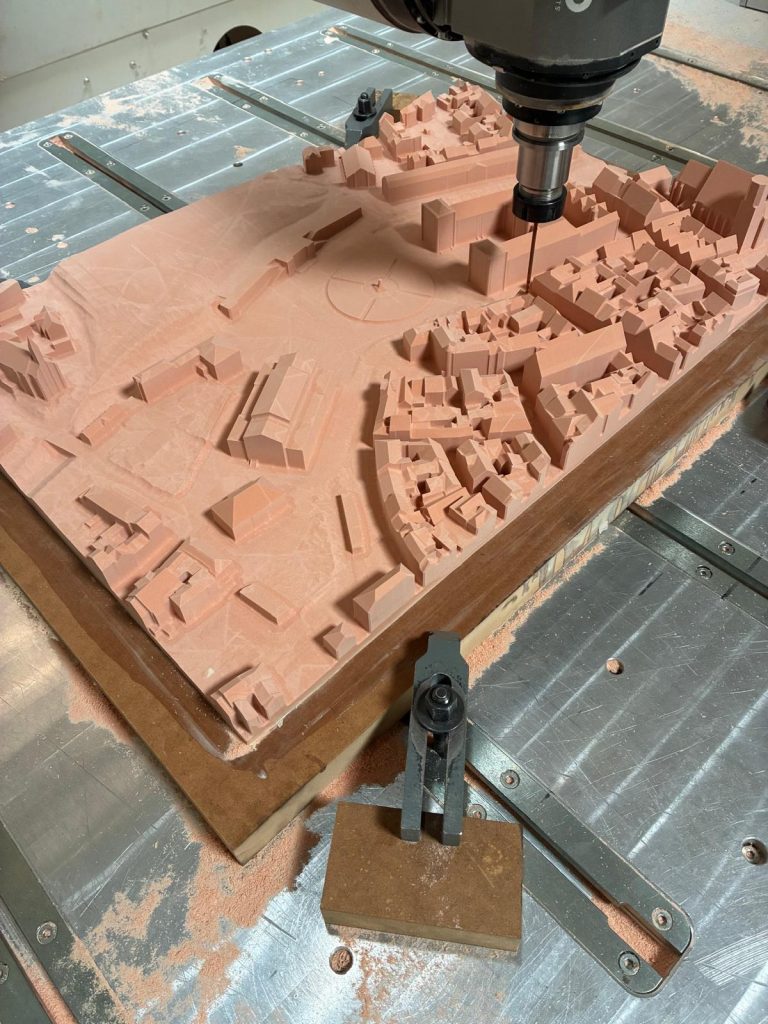 CNC milling architectural model making - milled architectural model image 4