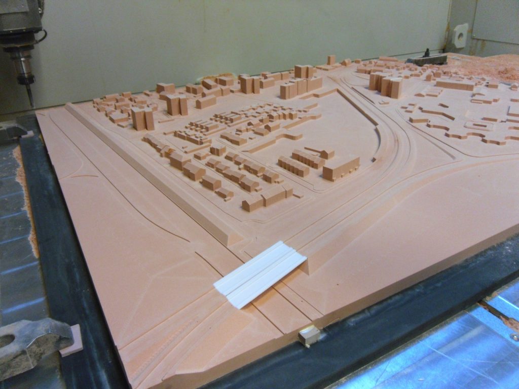 CNC milling architectural model making - milled architectural model image 5
