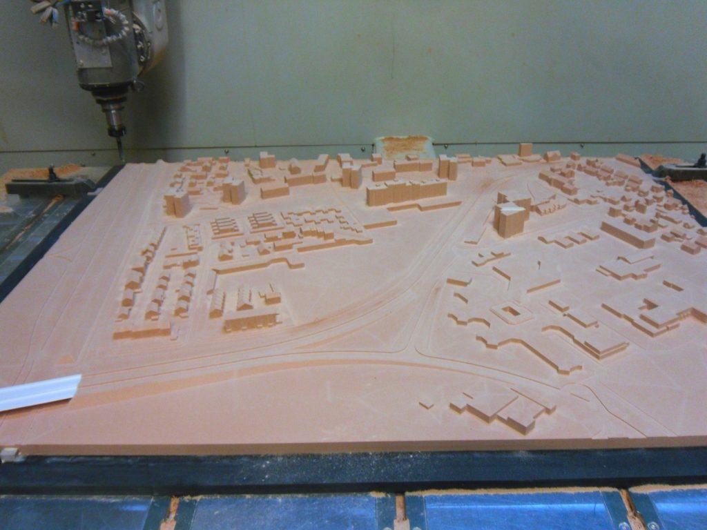 CNC milling architectural model making - milled architectural model image 6