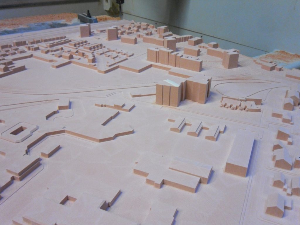 CNC milling architectural model making - milled architectural model image 9