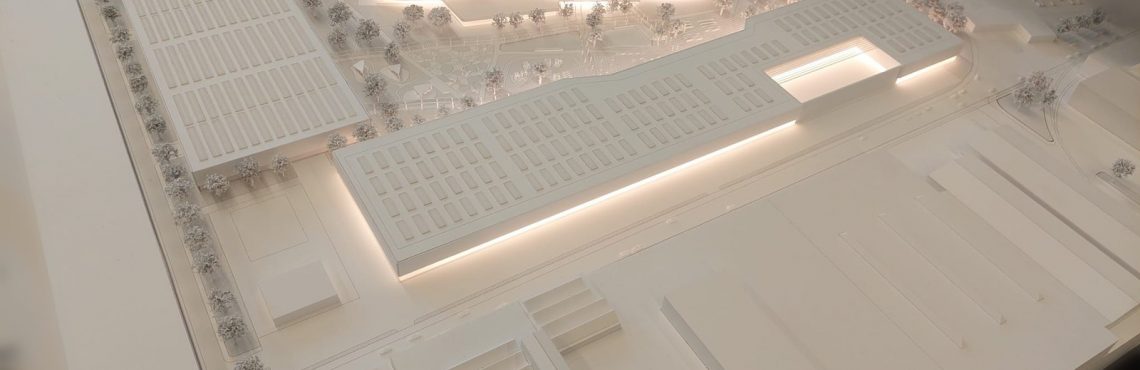 Architectural model 1:500 for architectural model making, presentation and project communication