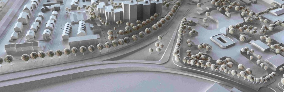 Context model 1:500 for architectural model making, presentation and project communication