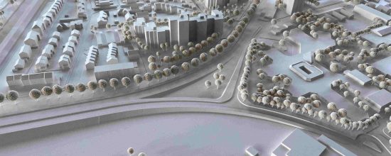 Context model 1:500 for architectural model making, presentation and project communication