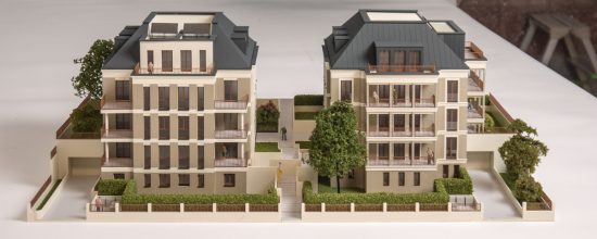 Presentation model in Hamburg for architectural model making, presentation and project communication