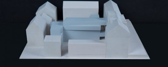 Wooden architectural model for architectural model making, presentation and project communication