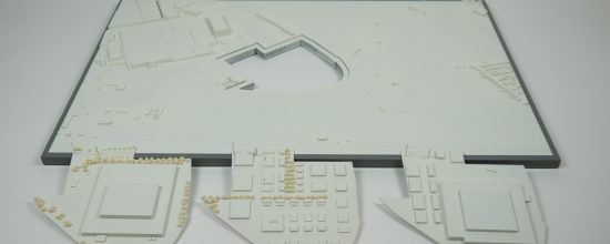 Context model 1:2000 for architectural model making, presentation and project communication