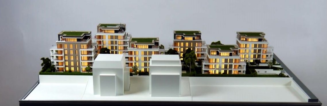 Presentation model in Berlin for architectural model making, presentation and project communication