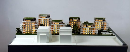 Presentation model in Berlin for architectural model making, presentation and project communication