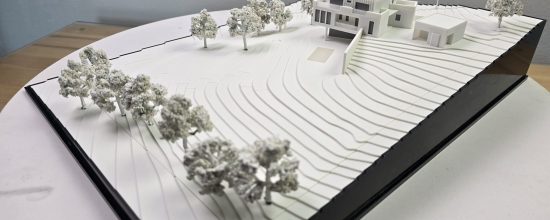 Design model 1:200 for architectural model making, presentation and project communication