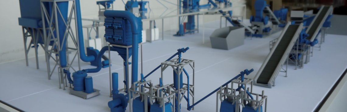 Industrial plant model making for architectural model making, presentation and project communication